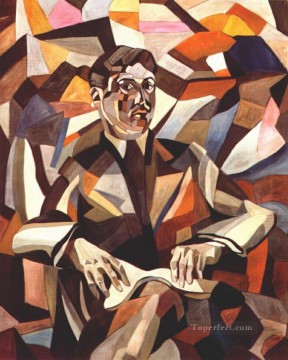 Abstracto famoso Painting - Autorretrato 1912 Aristarkh Vasilevich Lentulov cubismo abstracto